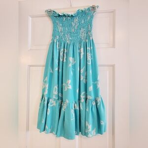 Moda International Tropical Strapless Dress